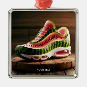 Fantasy Cute Watermelon Sport Shoes Metal Tree Decoration