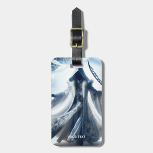 Fantasy Cute White Light Figure Luggage Tag