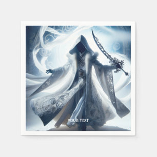 Fantasy Cute White Light Figure Napkin