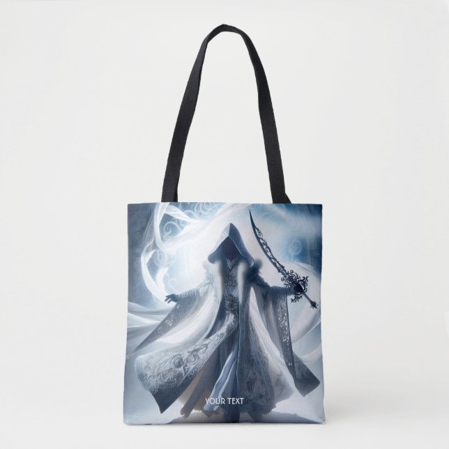 Fantasy Cute White Light Figure Tote Bag (Front)