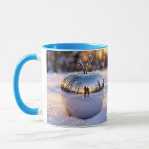Fantasy Cute Winter Snow Apple Mug