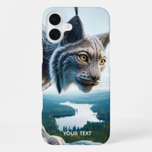 Fantasy Cute Wired Lynx Forest iPhone 16 Plus Case