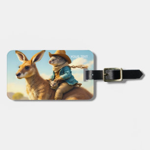 Fantasy Cute Wombat Kangaroo Koala Luggage Tag