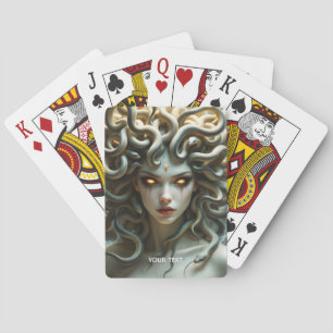 Fantasy Cute Yellow Eyes Snakes Playing Cards