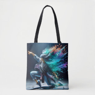 Fantasy Cute Young Dancing Girl Tote Bag