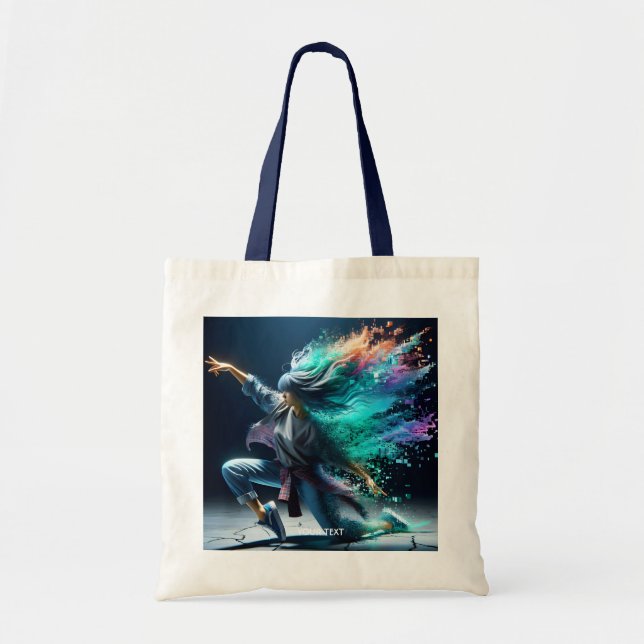 Fantasy Cute Young Dancing Girl Tote Bag (Front)