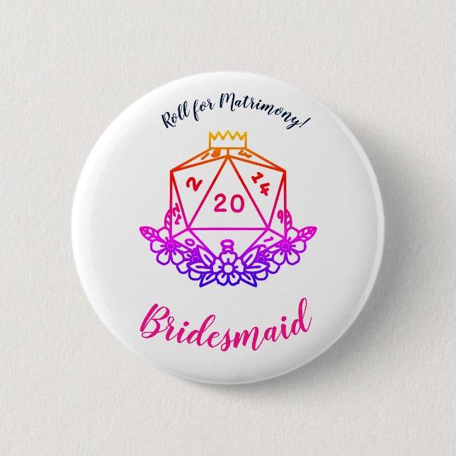Fantasy/D&D Bachelorette Party Pin (Front)