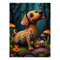 Fantasy Dachshund Puppy Art