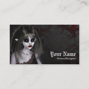 Fantasy Dark Gothic Dead Fairy Business Card