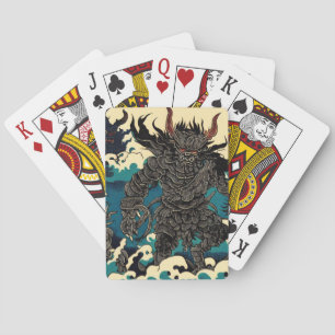 Fantasy Demons - Japanese Woodcut Style 1 Playing Cards