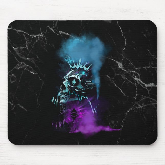 Fantasy Design | Cryptocurrency | Ethereum Marble  Mouse Mat (Front)
