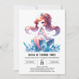 Fantasy Digital Princess Birthday Invitation