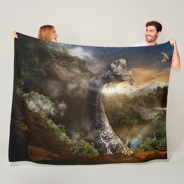 FANTASY DINOSAUR FLEECE BLANKET (In Situ)
