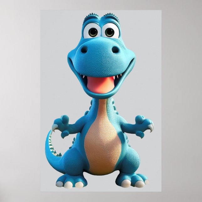 Fantasy Dinosaur Poster (Front)