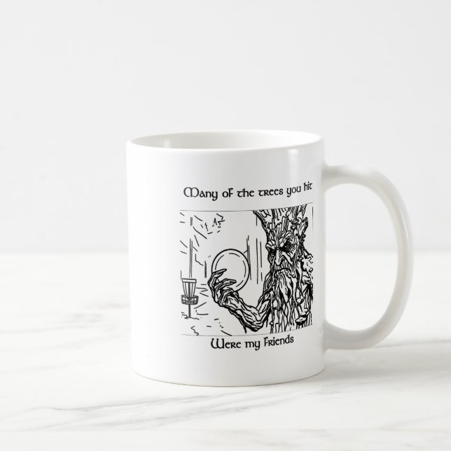 Fantasy Disc Golf Tree Ent Stylised Light Colours  Coffee Mug (Right)