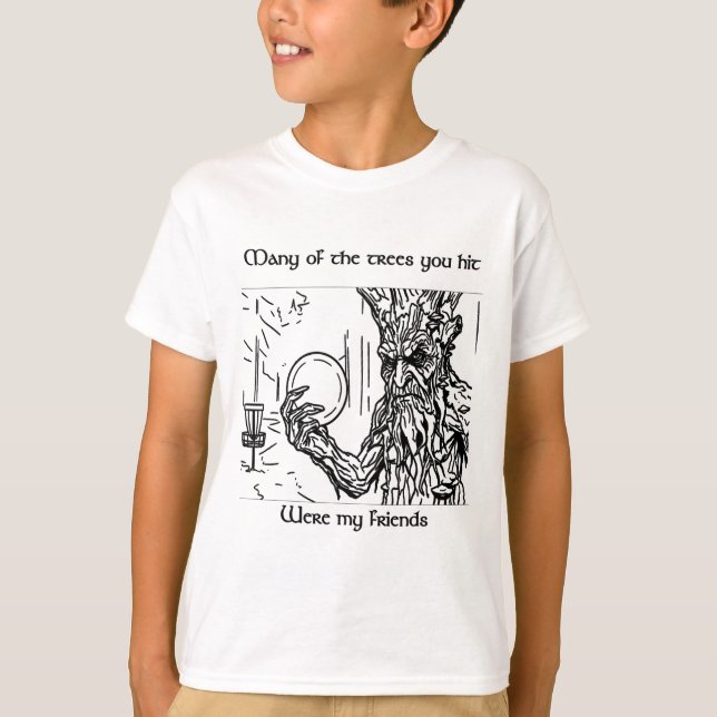 Fantasy Disc Golf Tree Ent Stylised Light Colours  T-Shirt (Front)