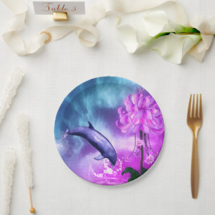 Fantasy Dolphin Paper Plate