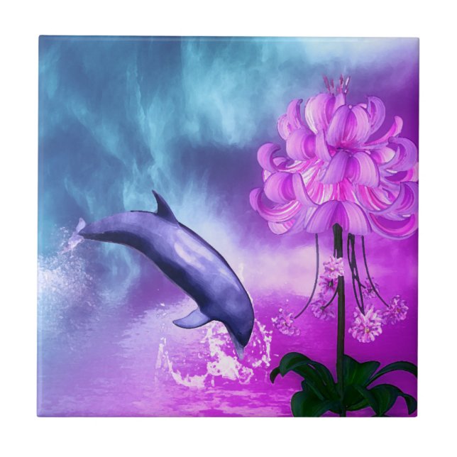 Fantasy Dolphin Tile (Front)