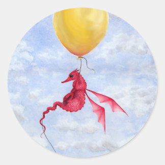 Fantasy Dragon Art Stickers - Up in the Air