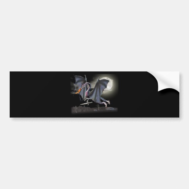 Fantasy dragon bumper sticker (Front)