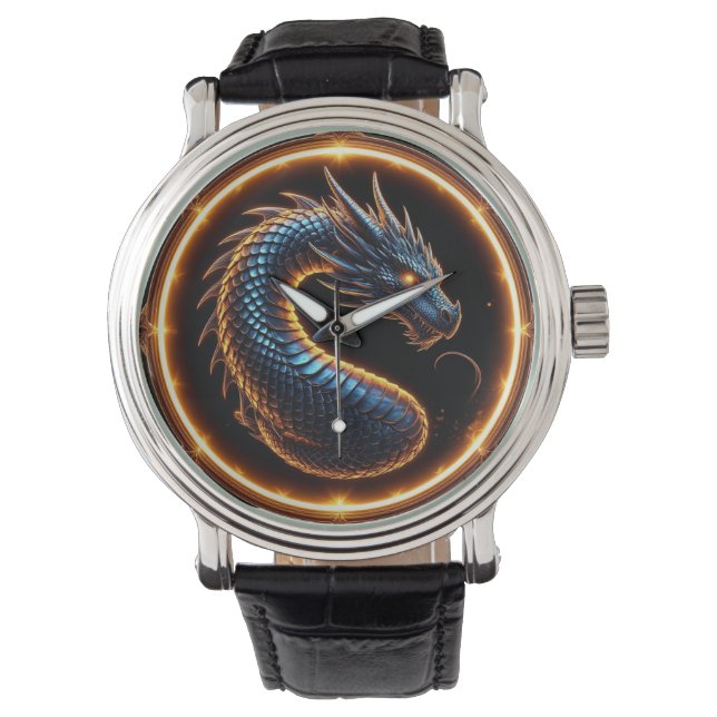 ✨ Fantasy Dragon Crest Ring Frame Emblem ✨ Watch (Front)