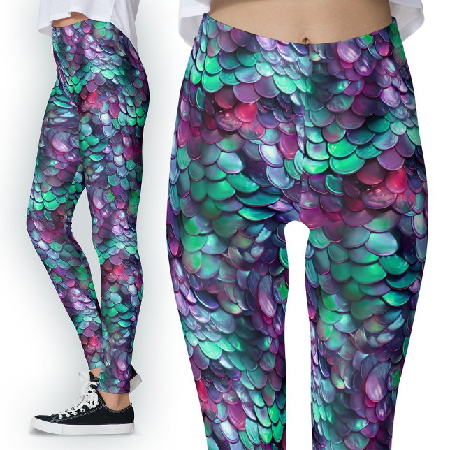 Fantasy Dragon Scales Fantasy Mermaid Leggings (Creator Uploaded)