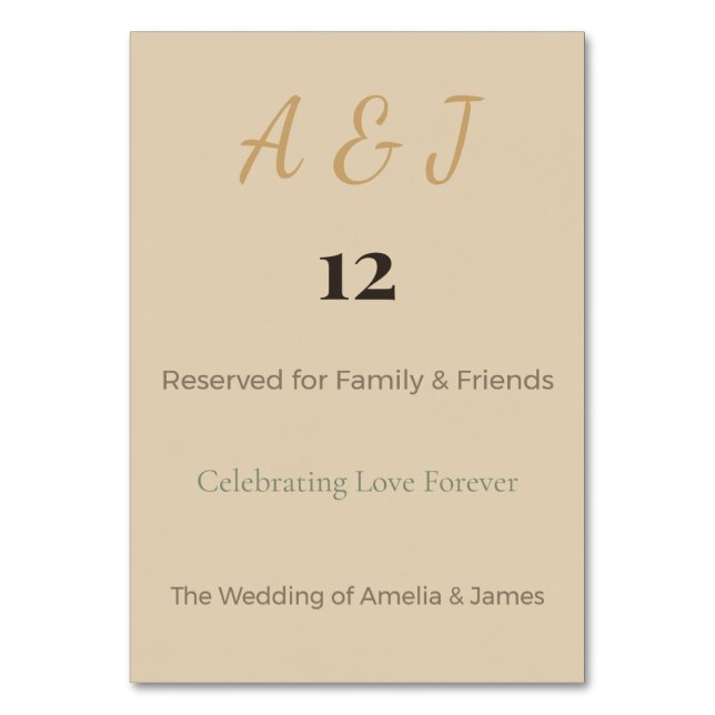 Fantasy Dragon Table Cards | Magical Wedding (Front)