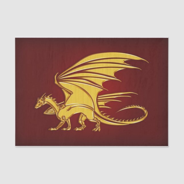 fantasy dragon tissue paper (Front)