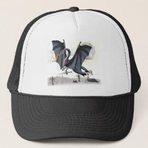 Fantasy dragon trucker hat