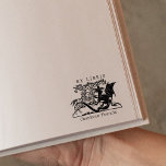 Fantasy Dragon Warrior, Vintage Ex Libris Book Rubber Stamp<br><div class="desc">This "Ex Libris" rubber stamp features a warrior and a dragon with a custom name.</div>