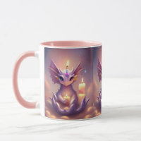 Fantasy Dragon with Birthday Candles