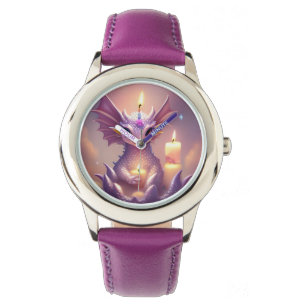 Fantasy Dragon with Birthday Candles Watch