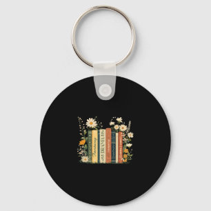 Fantasy Drama Tragedy Book Floral Subtle Anti-trum Key Ring