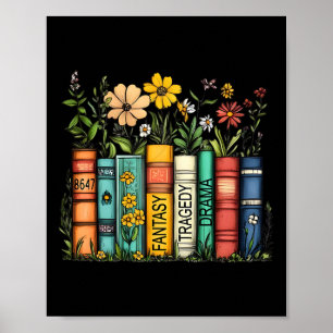 Fantasy Drama Tragedy Book Floral Subtle Anti-trum Poster