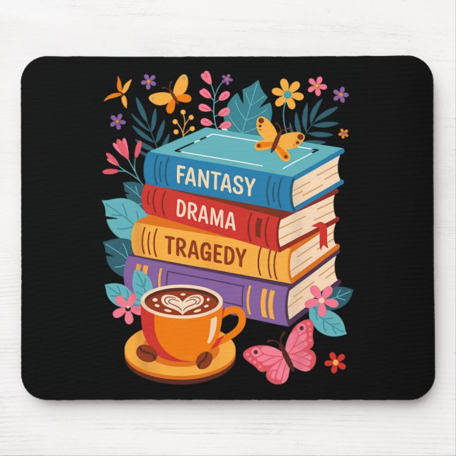 Fantasy Drama Tragedy Books Subtle Anti-trump  Mouse Mat (Front)