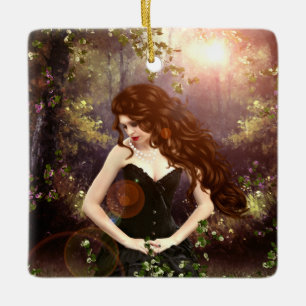 Fantasy Dreamer Ceramic Ornament
