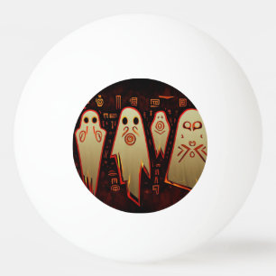 Fantasy Egyptian Ghosts Halloween (1) Ping Pong Ball