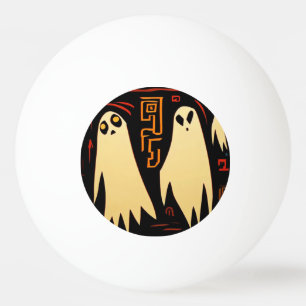 Fantasy Egyptian Ghosts Halloween (2) Ping Pong Ball