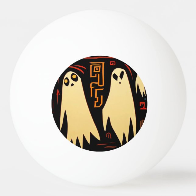 Fantasy Egyptian Ghosts Halloween (2) Ping Pong Ball (Front)