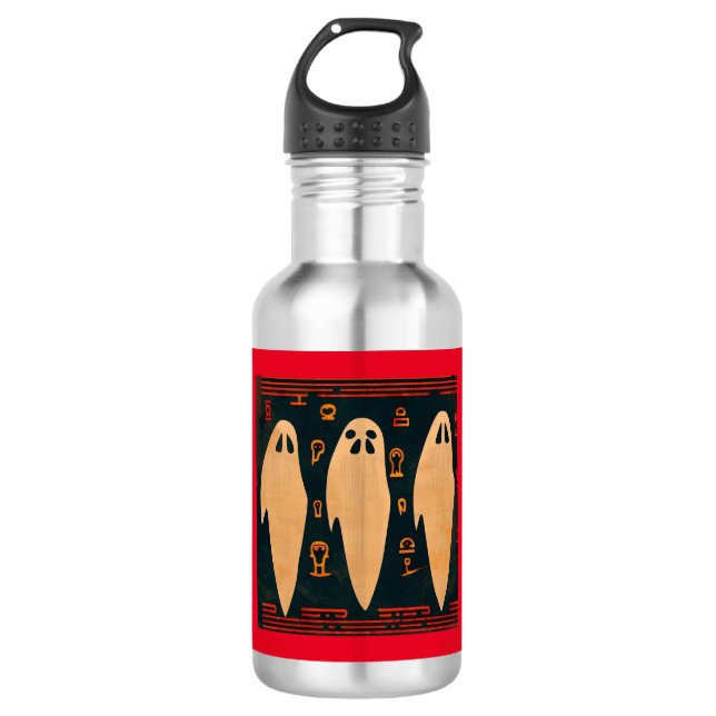 Fantasy Egyptian Ghosts Halloween 4 532 Ml Water Bottle (Front)
