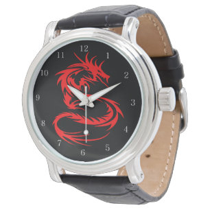 Fantasy Elegant  Red Dragon Watch