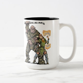 Fantasy Elf and Ogre Mug
