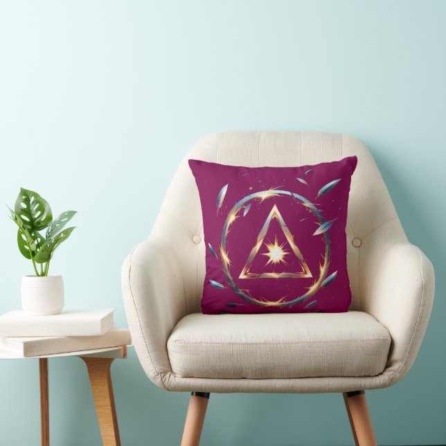 Fantasy Emblem with Floating Blades – Magical Ener Cushion (Chair)