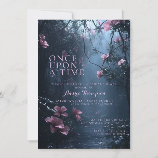 Fantasy Enchanted Bridal Shower  Invitation (Front)