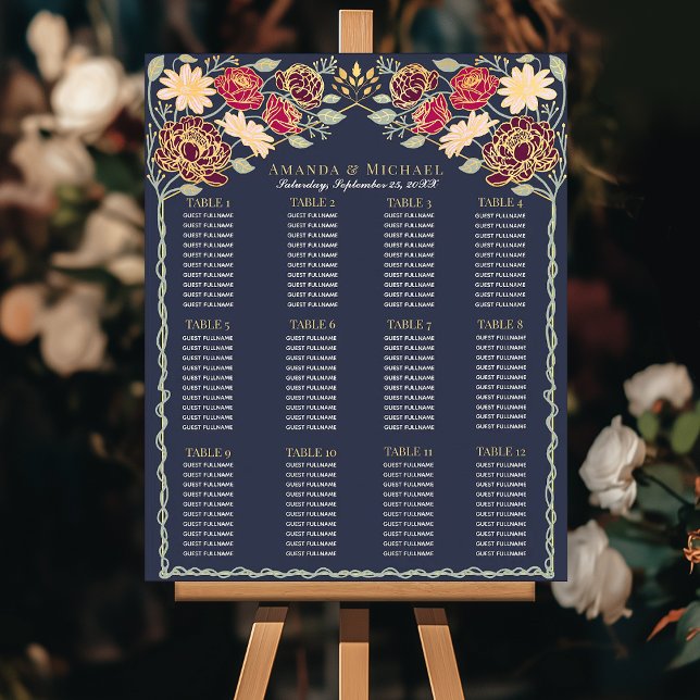 Fantasy Enchanted Garden Wedding Seating Chart (Creator Uploaded)
