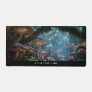 Fantasy Enchanted Magical Mushroom Forest Woodland Desk Mat