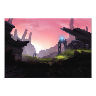 Fantasy epic valley print. photo print
