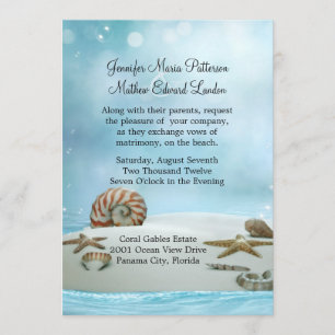 Fantasy Ethereal Beach Wedding Invitation