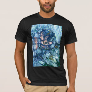 Fantasy Fairy Anime Girl Victorian Blue T-Shirt
