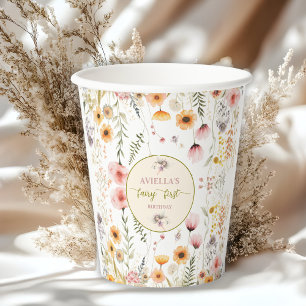 Fantasy Fairy First Wildflower  Paper Cups